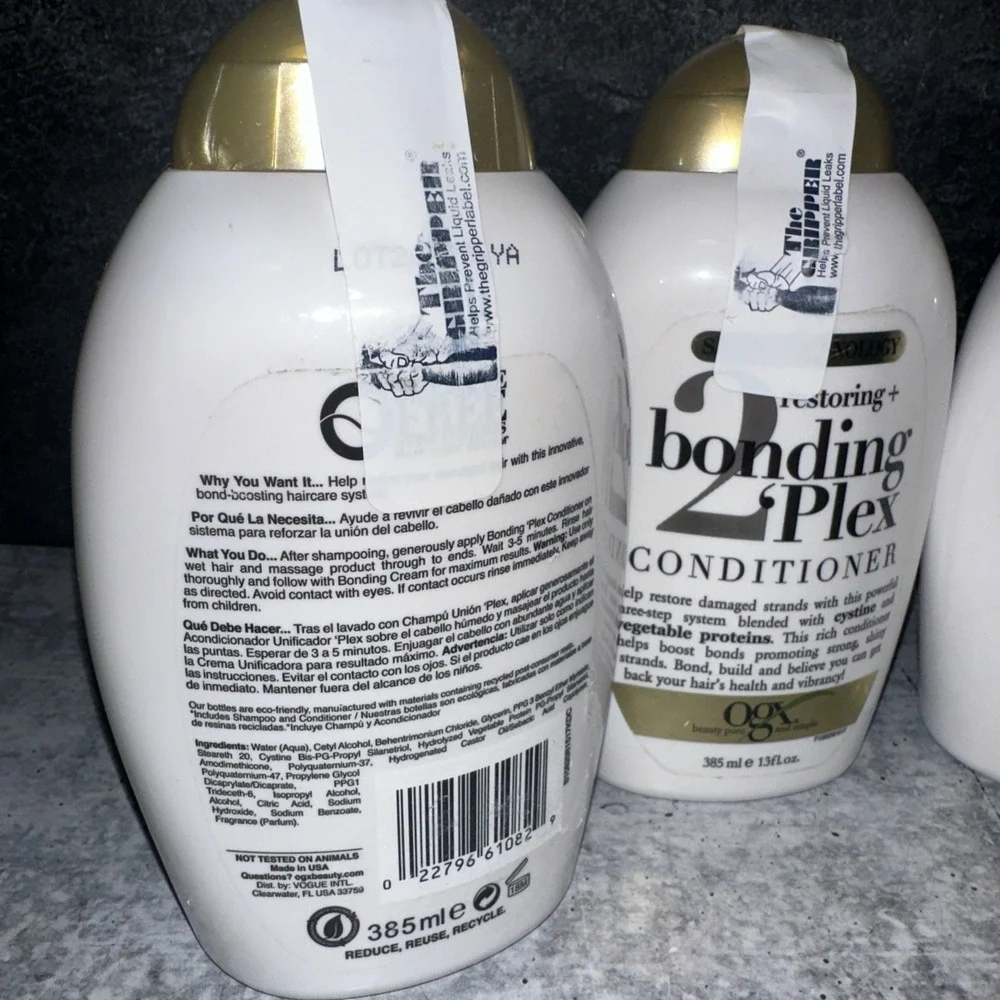 4 Lot OGX Restoring + Bonding Plex Salon Technology Conditioner 13 Ounce NEW